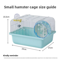 Cage à hamster portable CT Syrian Teddy Bear, habitat de voyage à un étage pour l'élevage de gerbilles naines, souris et petits animaux d'extérieur