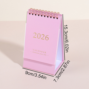 Персонифицированный <span class=keywords><strong>2026</strong></span> новый Настольный календарь портативный складной задний планировщик Примечания офисный Домашний Настольный Календарь украшения - Product Image 6