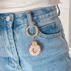 Étui à beignets de dessin animé Unique <span class=keywords><strong>2022</strong></span> pour porte-clés <span class=keywords><strong>AirTag</strong></span> en Silicone souple, lanière à breloques universelle pour <span class=keywords><strong>AirTag</strong></span> - Product Image 6