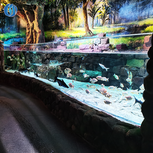 Produits les plus vendus Panneau acrylique transparent Projet de mur pour aquariums, Design moderne Grande feuille acrylique <span class=keywords><strong>Aquarium</strong></span> océanique - Product Image 1