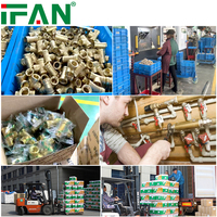 IFAN OEM Raccords de tuyauterie en laiton de haute qualité pour plomberie, raccords filetés mâles et femelles en laiton de 1/2'' à 2''