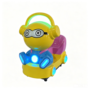 <span class=keywords><strong>Coche</strong></span> Balancín de Fibra de Vidrio con Diseño de <span class=keywords><strong>Minion</strong></span>, Juego Mecánico Infantil Operado con Monedas y Luces LED - Product Image 3