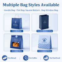 Sac en kraft blanc écologique recyclé Allwin Packfactory pour emballage à emporter de café et de cadeaux