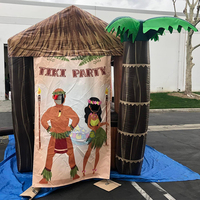 Barre d'affichage gonflable de haute qualité, Portable, cabine pour événement, avec palmier