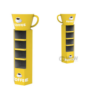 Rak Display Lipat Inovatif yang Dapat Didaur Ulang untuk Produk Kopi, Rak Display Kardus Kustom untuk Promosi Ritel - Product Image 5