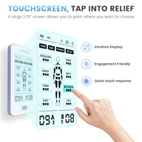 Appareil de massage TENS EMS à grand écran tactile pour soulager les douleurs dorsales et cervicales liées à l'arthrite, 24 modes, 20 niveaux d'intensité, DOMAS