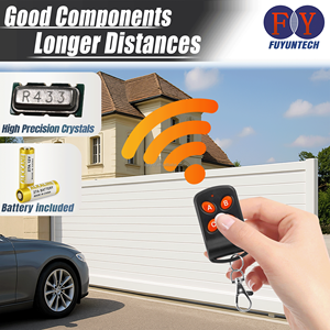 รีโมทคอนโทรล RF 4ช่องสัญญาณ433MHz สำหรับระบบทางเข้าตัวควบคุมสิ่งกีดขวางและการทำงานของประตูม้วน - Product Image 3