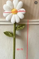 Fiori Artificiali Giganti in Tessuto con Foglie per Decorazioni di Vetrine, Feste e Matrimoni