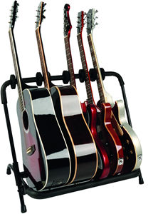 QUIK LOK - GS/350, Soporte de guitarra múltiple, Discos ajustables, Material de soporte suave, Acero de alta resistencia, 49x75 Cm, 2,6Kg, Negro - Product Image 4