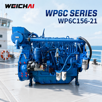 Moteur diesel marin SCDC authentique Weichai WP6C156-21 156HP 115kW 2100RPM IMO II pour bateau de pêche et bateau de travail