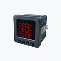 Compteur de puissance triphasé EastSong ES96, harmoniques du 2e au 31e, classe 0.5, RS485 Modbus, 91x91mm, protection IP65, 2 canaux LED