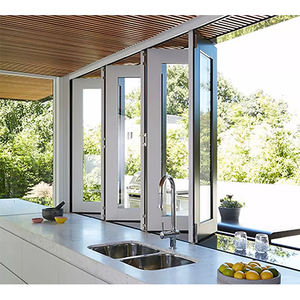 Barra de cocina de aluminio, horizontal, interno, Bifold Up, <span class=keywords><strong>ventanas</strong></span> plegables de vidrio - Product Image 3