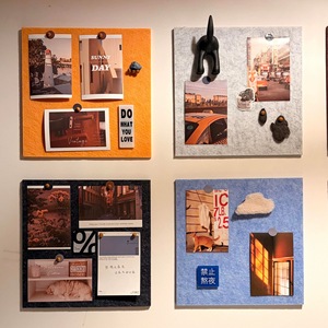 Tableau en feutre coloré enrichi en dopamine pour la rénovation de murs blancs, tableau d'affichage, fond photo, autocollants <span class=keywords><strong>muraux</strong></span> - Product Image 1