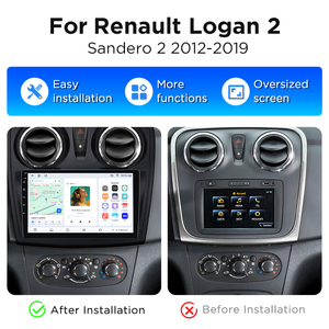 Radio para Auto Junsun con Android Carplay para Renault Logan 2 Sandero 2014-2019, Ventilador de Enfriamiento Integrado, GPS, Navegación, Reproductor Multimedia - Product Image 2