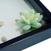 Nouvelle conception moderne, table de sable de jardin zen DIY mobile, accessoires de râteau pour bonsaï artificiel en résine, yoga, méditation, fait main en Asie