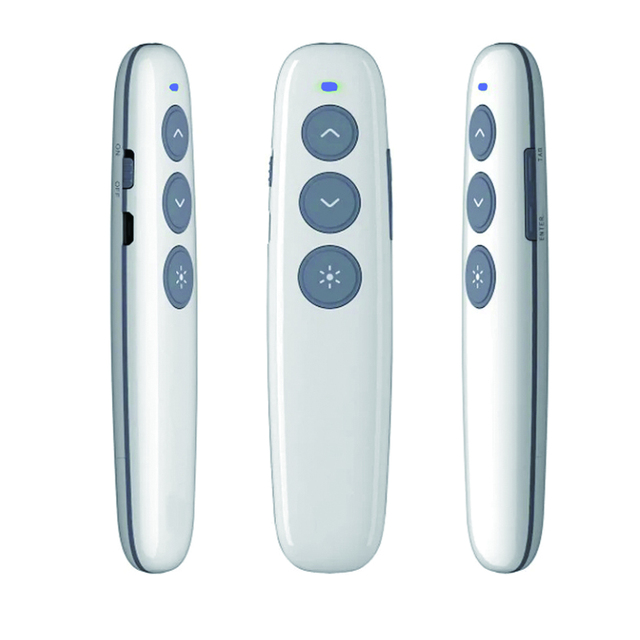 2.4G Wireless Red Presenters Laser Pointer PPT PowerPoint Pen Recharging Battery 100m Range Page Up/Down for Meeting Training