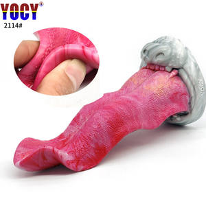 2022 नई शैली थोक काल्पनिक Dildo के लिंग यथार्थवादी वुल्फ जीभ सेक्स खिलौने महिलाओं के लिए आदमी के लिए योनि लिंग - Product Image 2