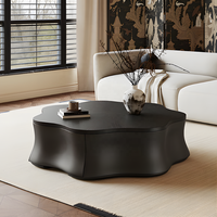 Ensemble de tables basses papillon en noyer italien, design minimaliste, écologique et durable, pour salon, mobilier créatif