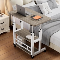 Bureau réglable en hauteur, table d'appoint pour dortoir, table d'écriture, table d'ordinateur, petite table mobile en MDF