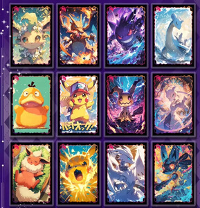 Carte à collectionner <span class=keywords><strong>Pokémon</strong></span> Crystal Cultural Data 3.0 <span class=keywords><strong>Pikachu</strong></span> et ses amis avec étuis de protection, jeu de cartes pour enfants - Product Image 3