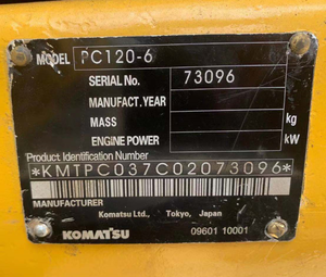 Excavadora sobre orugas <span class=keywords><strong>Komatsu</strong></span> Pc120 usada de Japón, excavadora <span class=keywords><strong>Komatsu</strong></span> Pc 120 de <span class=keywords><strong>12</strong></span> toneladas con pintura original - Product Image 2