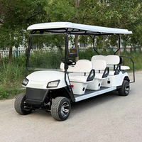 Voiture de tourisme électrique robuste 8 places, châssis robuste à propulsion électrique au lithium, service de tourisme, support OEM
