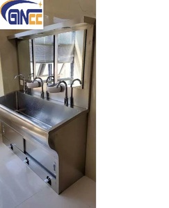 Ginee 304 y tế thép không gỉ rửa máng cho bệnh viện bệnh viện phòng điều hành y tế watersink với chân hoạt động cảm biến - Product Image 5