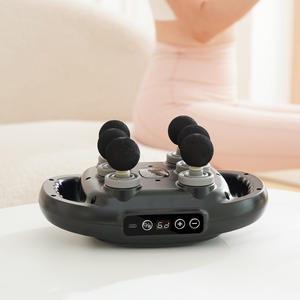 Pistola de 6 cabezales de masaje, masajeador muscular corporal de impacto de pulso de tejido profundo, martillo de masaje muscular potente - Product Image 1