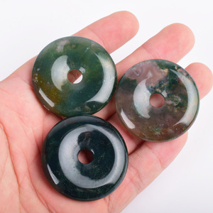 Pietre Semipreziose Fai-da-Te, Pietre a Ciambella in Corniola <span class=keywords><strong>Rossa</strong></span>, Ciondoli in Cristallo - Product Image 2