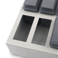 Lab Use Microscope Slide Staining Square Cover Pathology Staining Jar and Rack