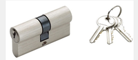 Cerradura de puerta de mortaja de llave de ordenador de aleación de Zinc de latón de 70mm, cerradura de cilindro Euro Porfile
