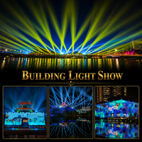 Espectáculo de Luces RGB y Láser de Alta Luminosidad para Fachadas de Edificios, Impermeabilización IP65, Programación Remota por IA para Actuaciones Nocturnas en Sitios Emblemáticos