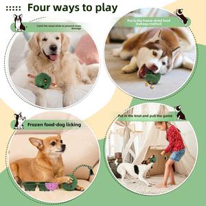 Cadılar bayramı dayanıklı çevre dostu silikon ve TPR Molar yalama topu köpek oyuncak toptan kutu Puppies için paketlenmiş - Product Image 2