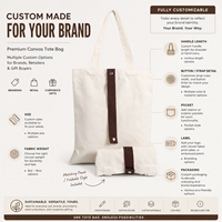 Sacs fourre-tout en toile de couleur unie, vintage, portables et personnalisés avec logo pour les marques et les événements d'entreprise |   OEM en gros