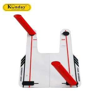 Konday Nhà Sản Xuất Acrylic Rõ Ràng Golf Đặt Gương Golf Đào Tạo Hỗ Trợ Đu Huấn Luyện Viên Với 4 Màu Đỏ Tốc Độ Thanh