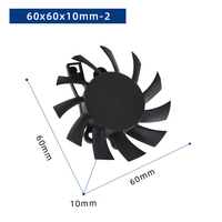 60mm 6010 60x60x10mm Dc 12v Brushless Mini Axial Flow Frameless Computer Cooling Fan