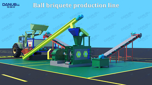 Great running charcoal powder briquette machine hydraulic high output coal ball making equipment - Product Image 4