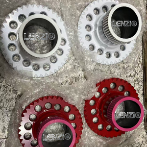 Adaptador para ruedas de alambre 5*114.3/5*120.65/5*127 / 4*100/4*108, rojo y blanco cromado/dorado - Product Image 3