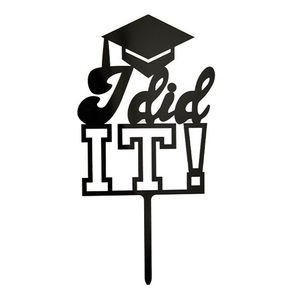 ของตกแต่งเค้กงานเลี้ยงรับปริญญาปี 2026 รุ่นใหม่ล่าสุด คุณทำได้แล้ว ขอแสดงความยินดี ขอแสดงความยินดีกับการสำเร็จการศึกษา ของตกแต่งเค้กอะคริลิคสำหรับงานรับปริญญา - Product Image 3