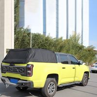 Auvent souple pliable pour benne de pick-up 4x4 tout-terrain Tacoma Ranger, à commande manuelle, étanche