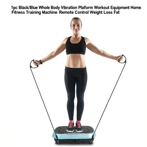 Plateforme de vibration corporelle complète, équipement d'entraînement à domicile, machine de fitness avec télécommande pour la perte de poids et la combustion des graisses - Product Image 1