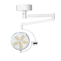 Lampes chirurgicales LED sans ombre portables électriques 4500K 96 CRI, bras réglable, lampe d'opération, éclairage 40000-160000Lux, CE