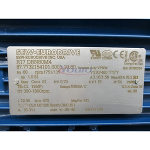 100 Moteurs à Engrenages Hélicoïdaux Neufs en Emballage d'Origine R17 DRN80M4 en Stock entrepôt - Product Image 3