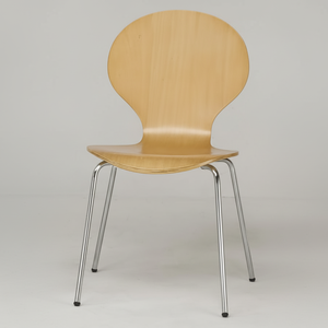 Table à manger design moderne avec 4 chaises en bois empilables Usage général Mobilier de maison pour la cuisine - Product Image 1