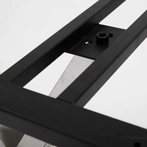 Base de Mesa de Centro Moderna de Acero Inoxidable Cromado Negro WEKIS en Oferta para Uso en Hoteles con Cubiertas de Vidrio - Product Image 6