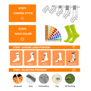Chất Lượng Cao Thêu Biểu Tượng Tùy Chỉnh Người Đàn Ông Phụ Nữ Vớ Thể Thao Jacquard Cotton Vớ Thể Thao - Product Image 6