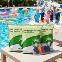 Nouvelle poudre de mousse colorée pour fête, 1 kg/sacs, pour machine à mousse de piscine, machine à mousse de fête, poudre pour machine à mousse.