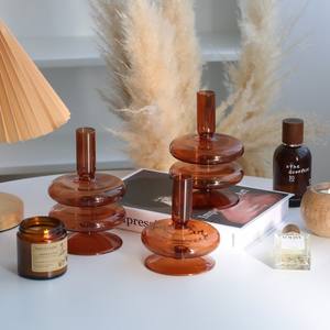 Portavelas de Vidrio de Borosilicato Personalizable al por Mayor Estilo Nórdico para Decoración de Hogar, Bodas y Comedor - Product Image 6