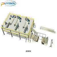 Ligne de production de tissu non tissé PP Spunbond à grande vitesse avec moteur PLC, technologie la plus récente, marque PUYISEN, 220V/380V pour les tissus non tissés