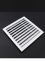Diffuseur d'air linéaire moderne en plastique carré pour système CVC, bande de ventilation, sortie d'air pour l'aération des ateliers extérieurs